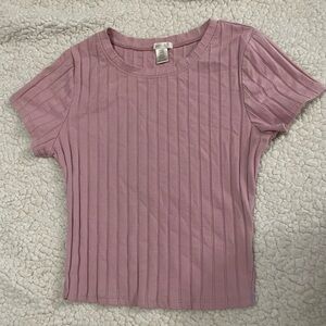 Muted pink crop top!